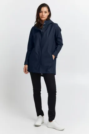 1007- Navy Rain Jacket- Fransa