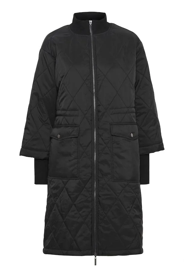 2140- Black Puffer Jacket - Fransa