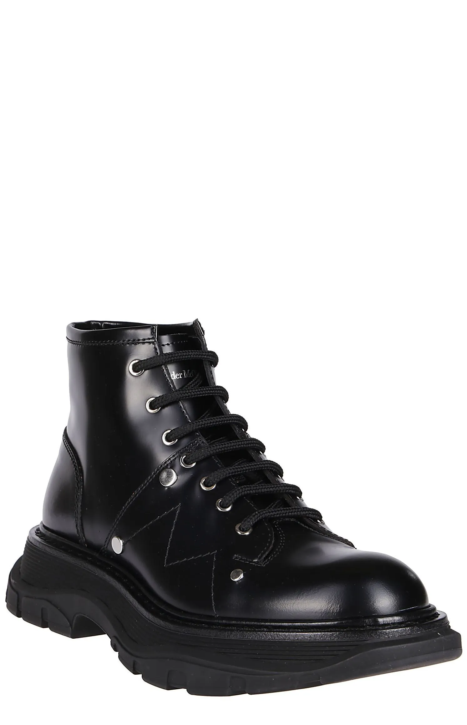 Alexander McQueen Tread Lace-Up Boots