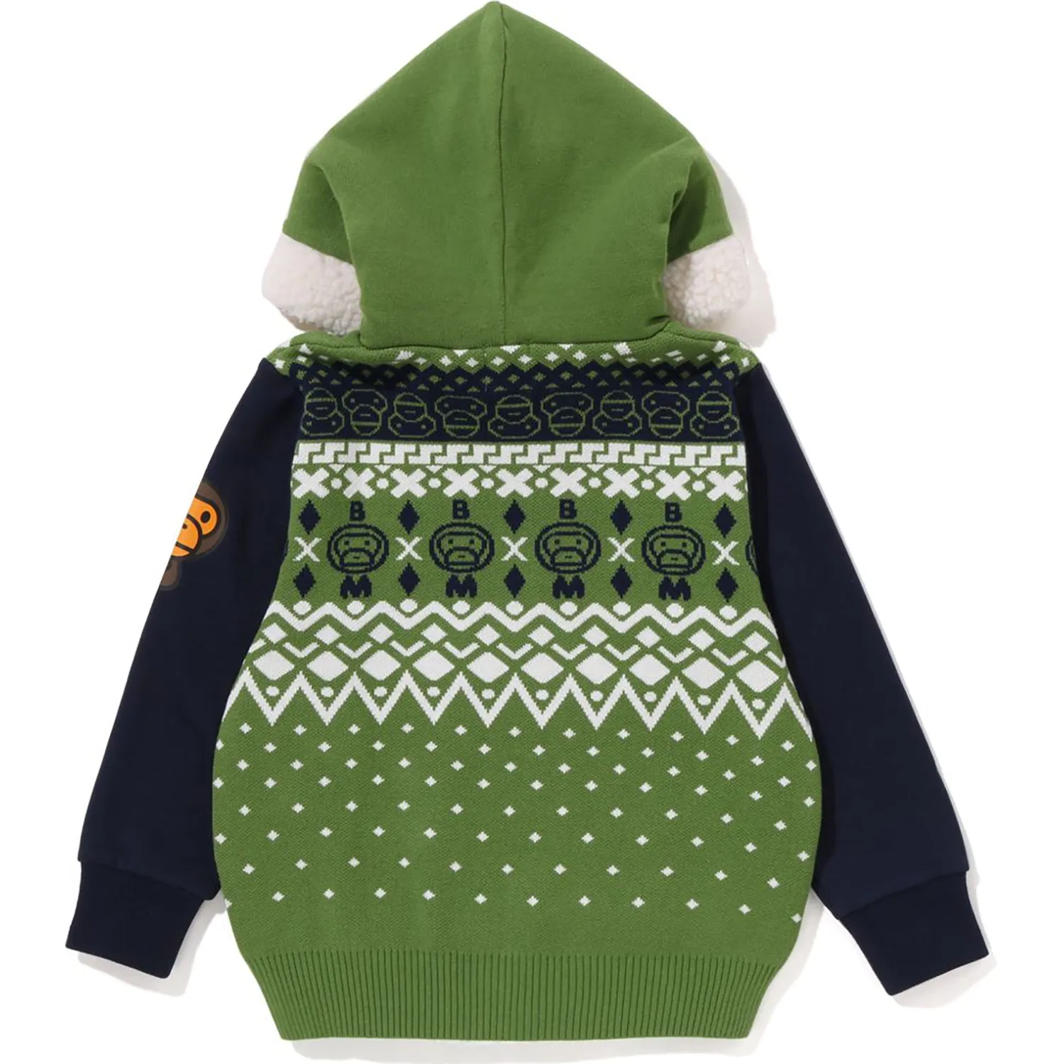 BABY MILO NORDIC KNIT ZIP HOODIE KIDS