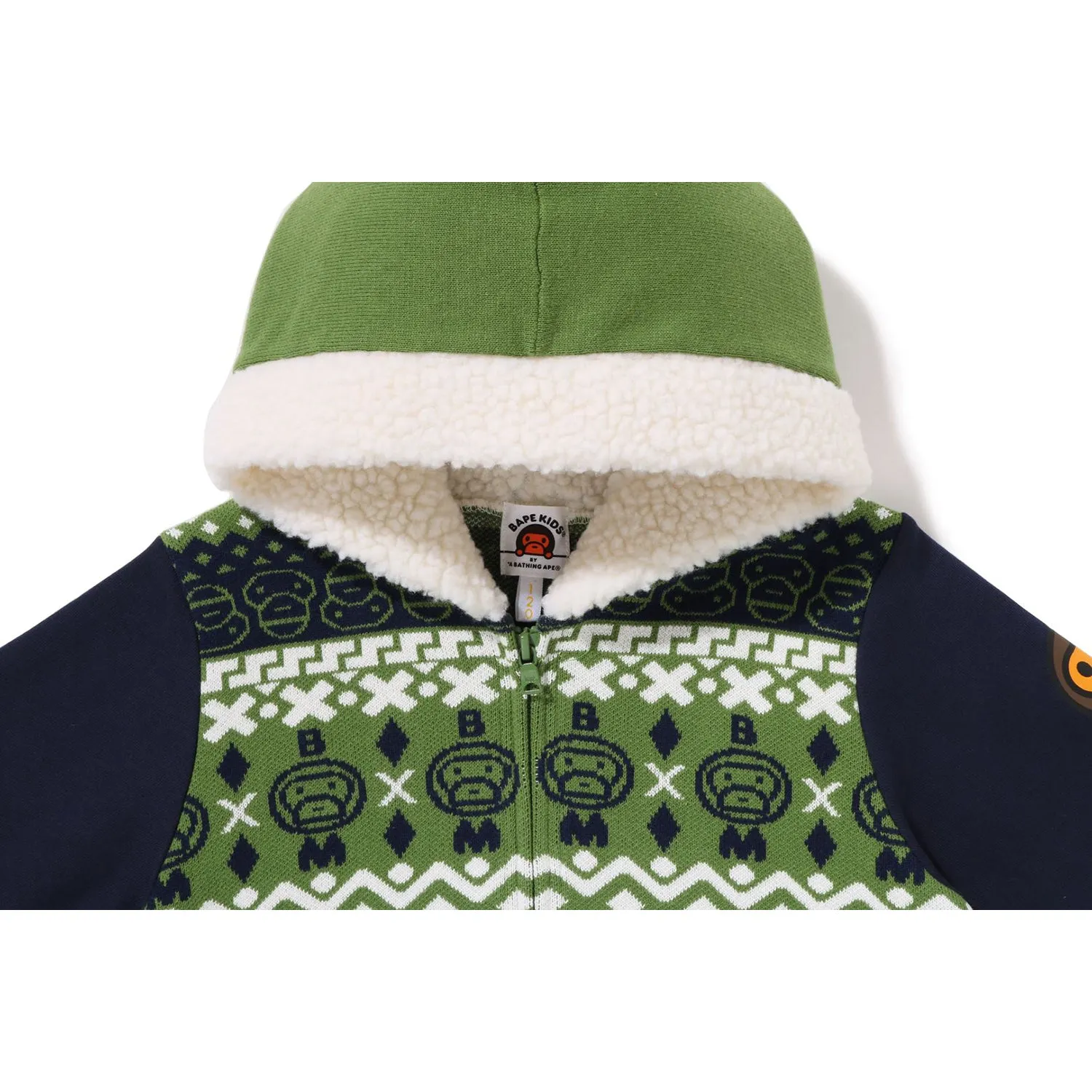 BABY MILO NORDIC KNIT ZIP HOODIE KIDS