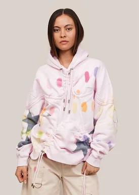 Blush Star Burst Rhinestone Star Hoodie