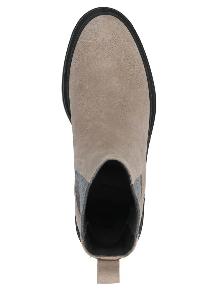 Brunello Cucinelli Contrasting Panelled Chelsea Boots