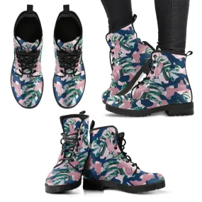 Camouflage Women's Leather Boots