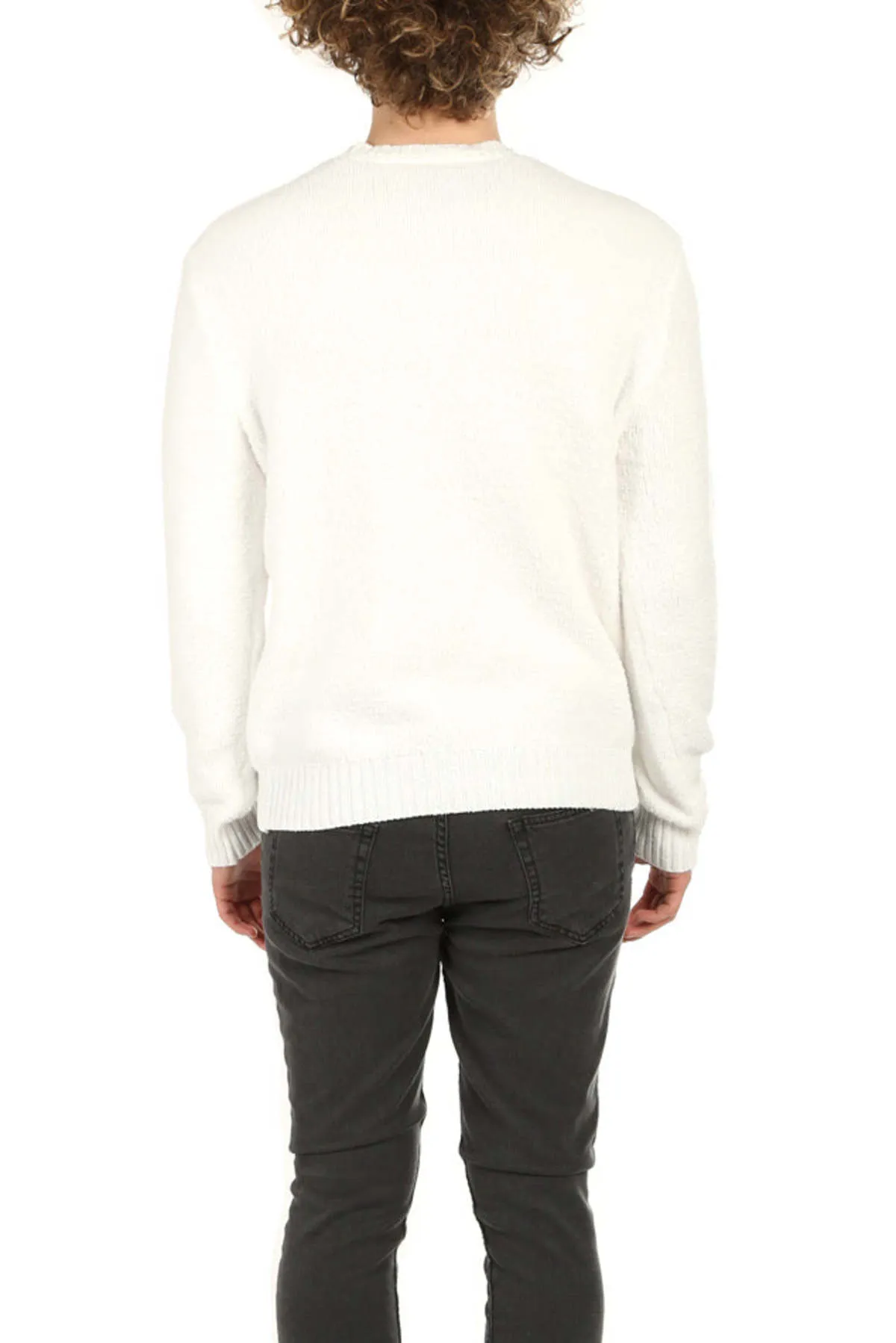 Chenille Crewneck Sweater - Chalk