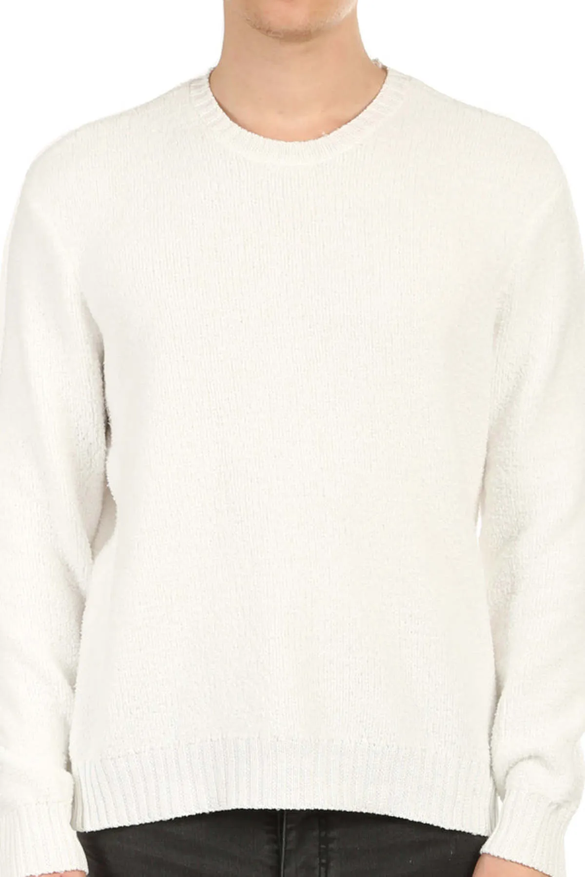 Chenille Crewneck Sweater - Chalk