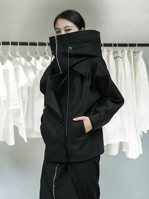 Chotan Stand Collar Zipper Jacket