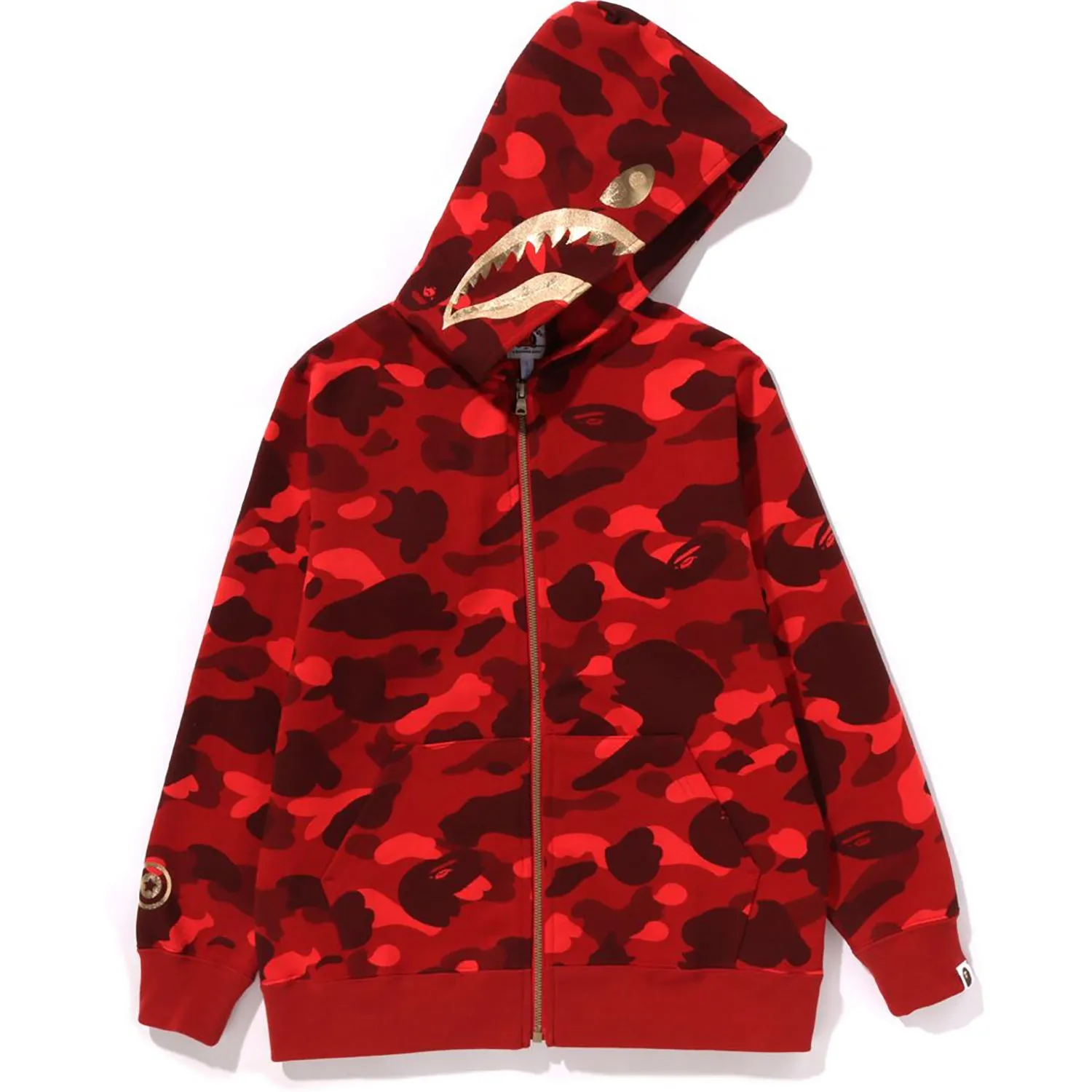 COLOR CAMO SHARK ZIP HOODIE JR KIDS