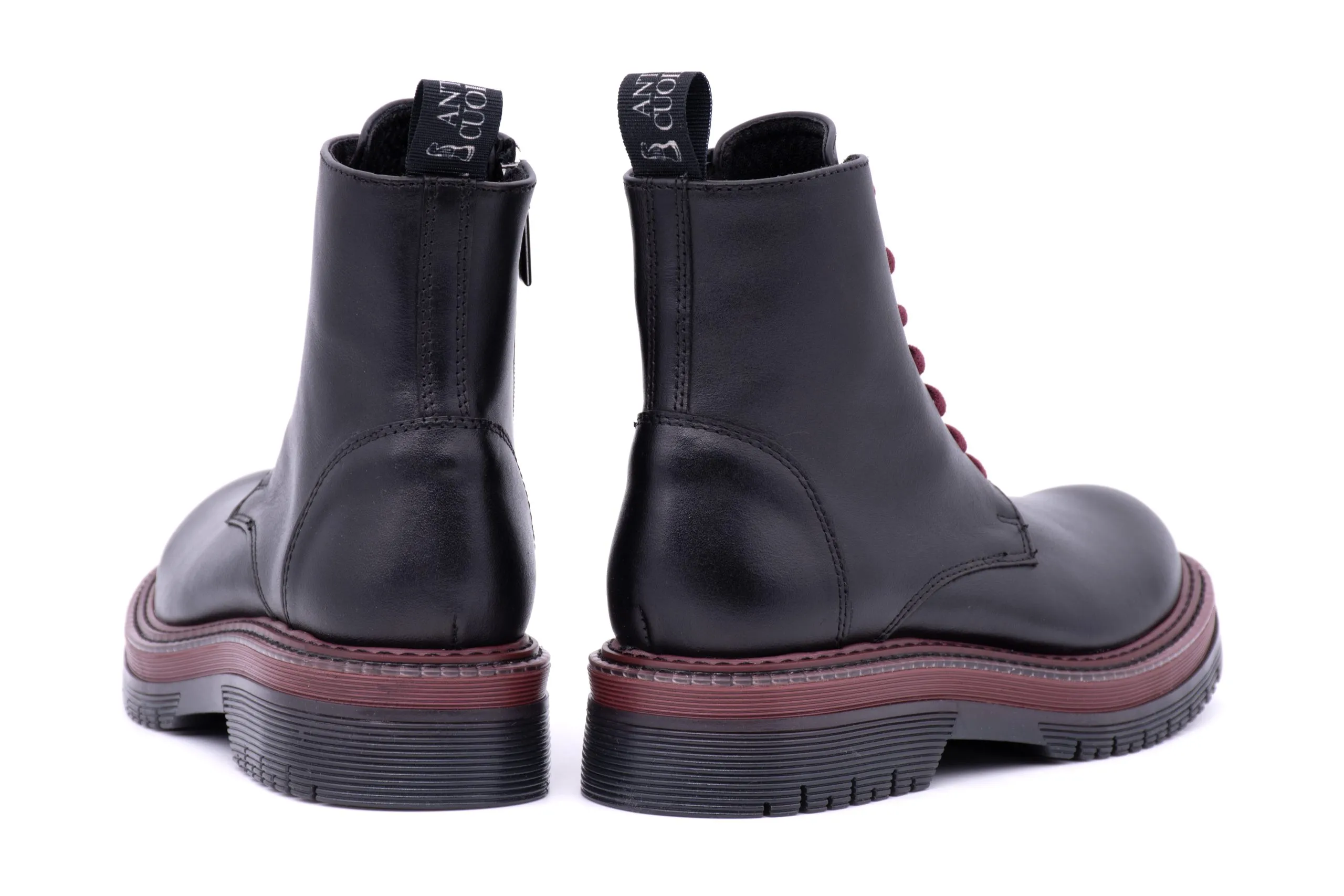 Combat Boots on Two-Tone Sole