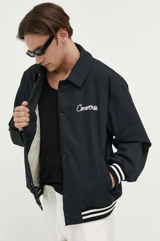 Converse jacket men's black color