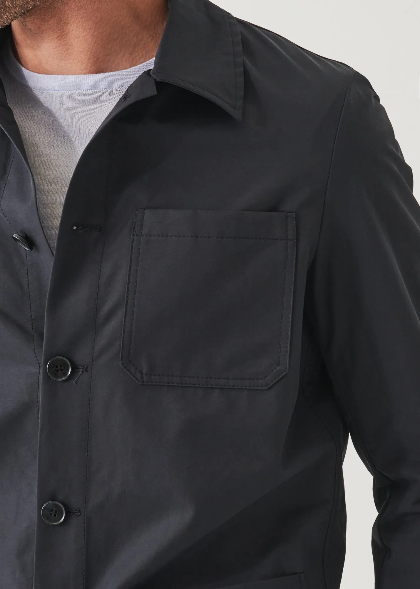 COTTON-NYLON BLEND SHIRT JACKET