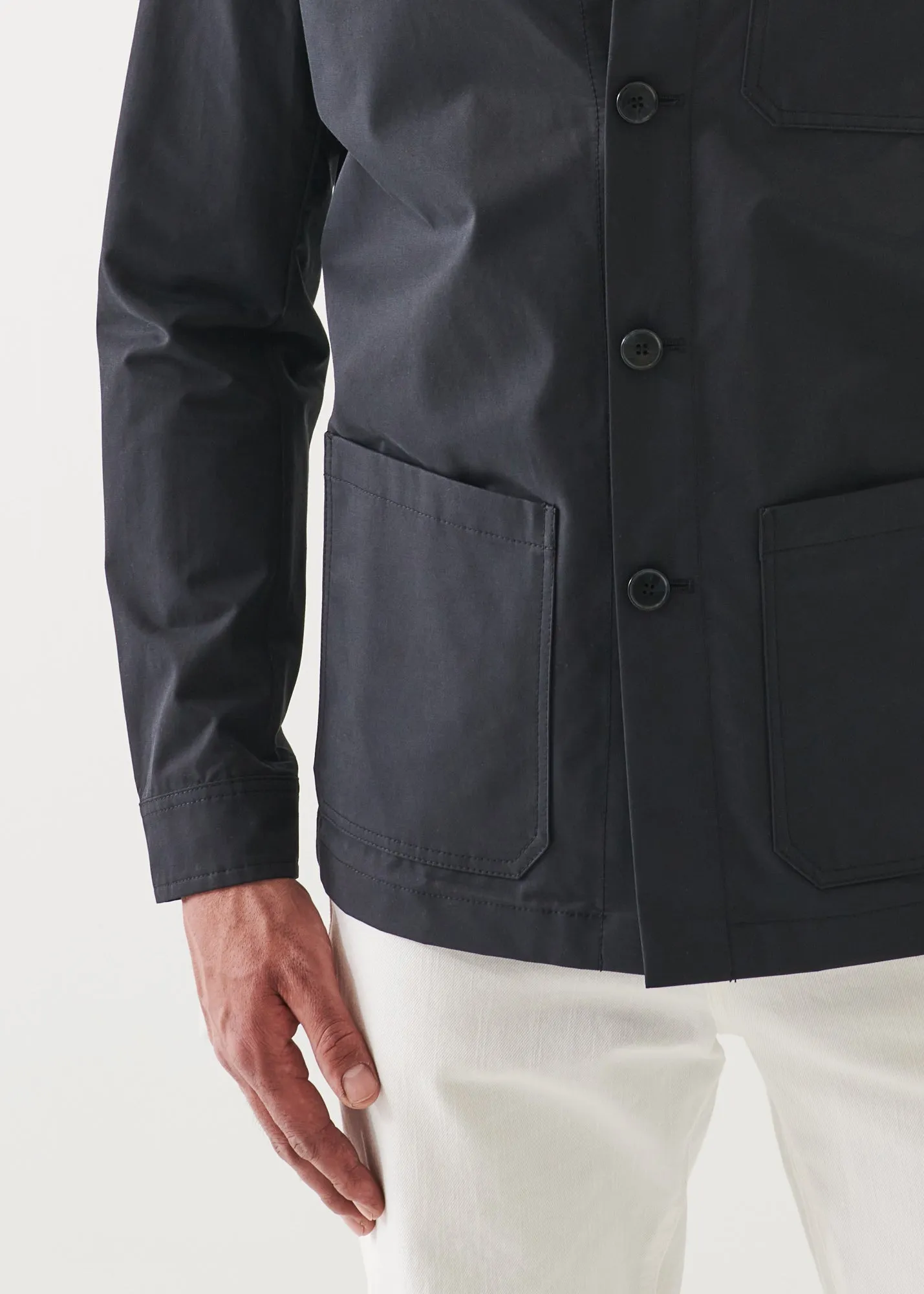 COTTON-NYLON BLEND SHIRT JACKET