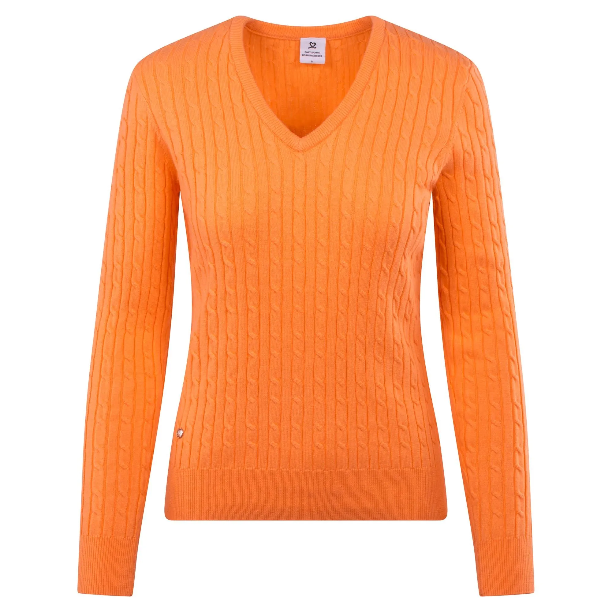 Daily Sports Madelene Ladies Knitted Sweater Kumquat