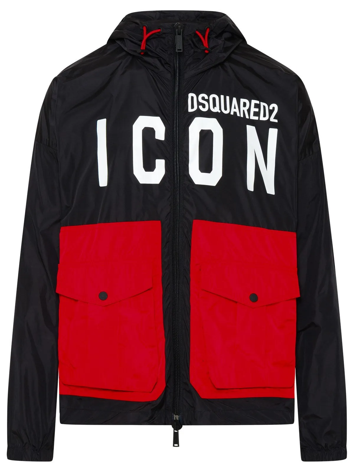 Dsquared2 Logo Printed Drawstring Jacket