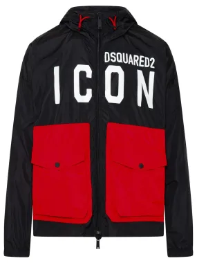 Dsquared2 Logo Printed Drawstring Jacket