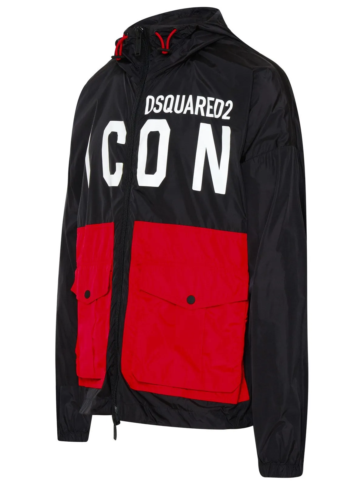 Dsquared2 Logo Printed Drawstring Jacket