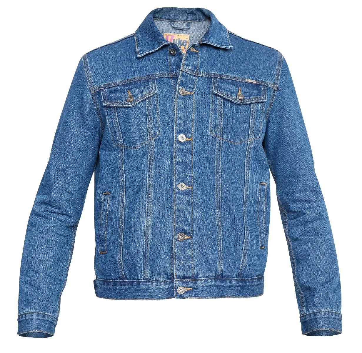 Duke Western Denim Trucker Jacket Stonewash Blue