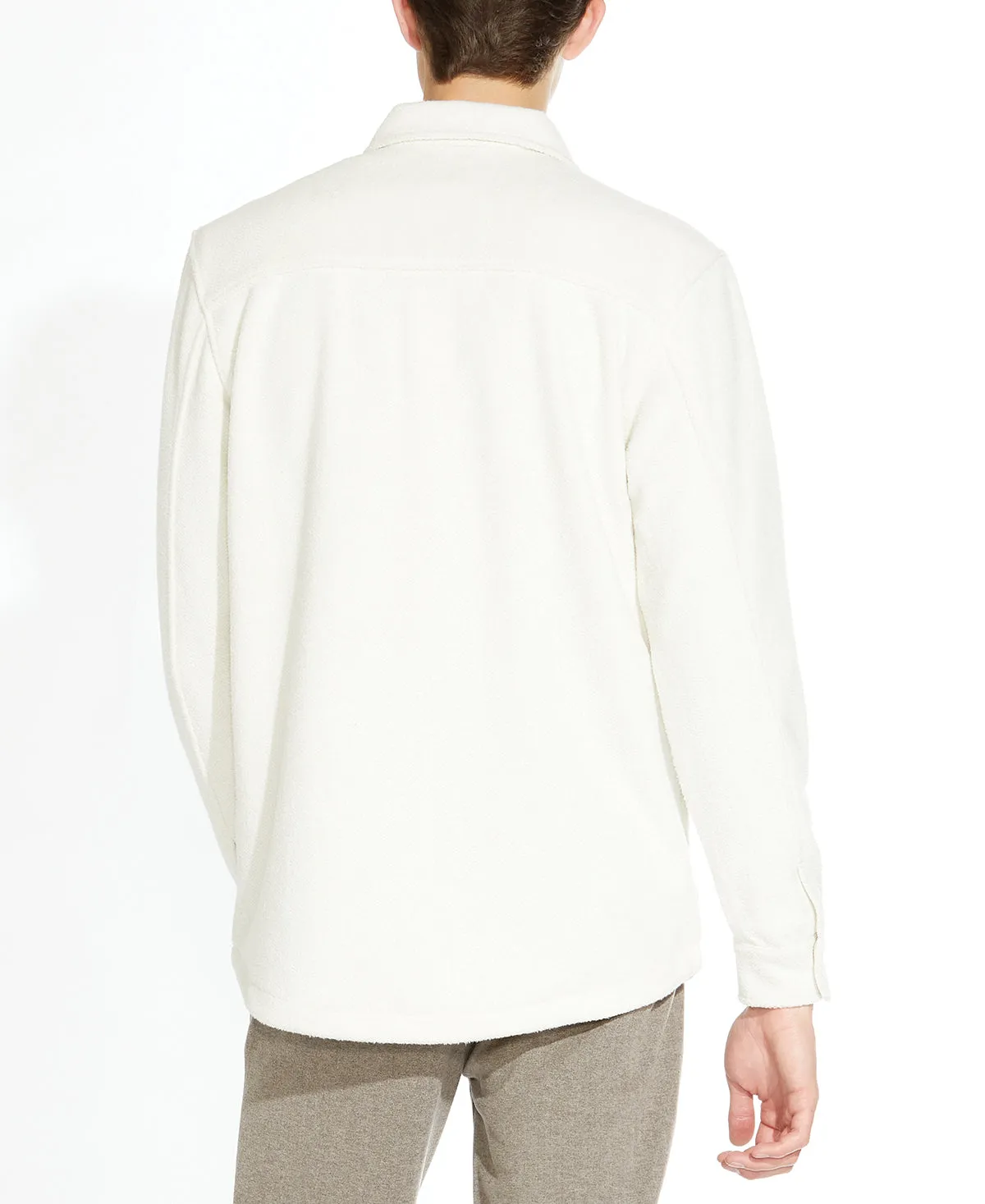 Durbin Knit Shirt Jacket (Cream)