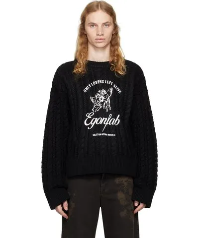 EGONlab Black 'Only Lovers Left Alive' Sweater