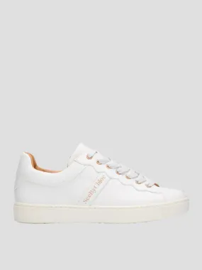 Essie White Sneaker with Logo Laces