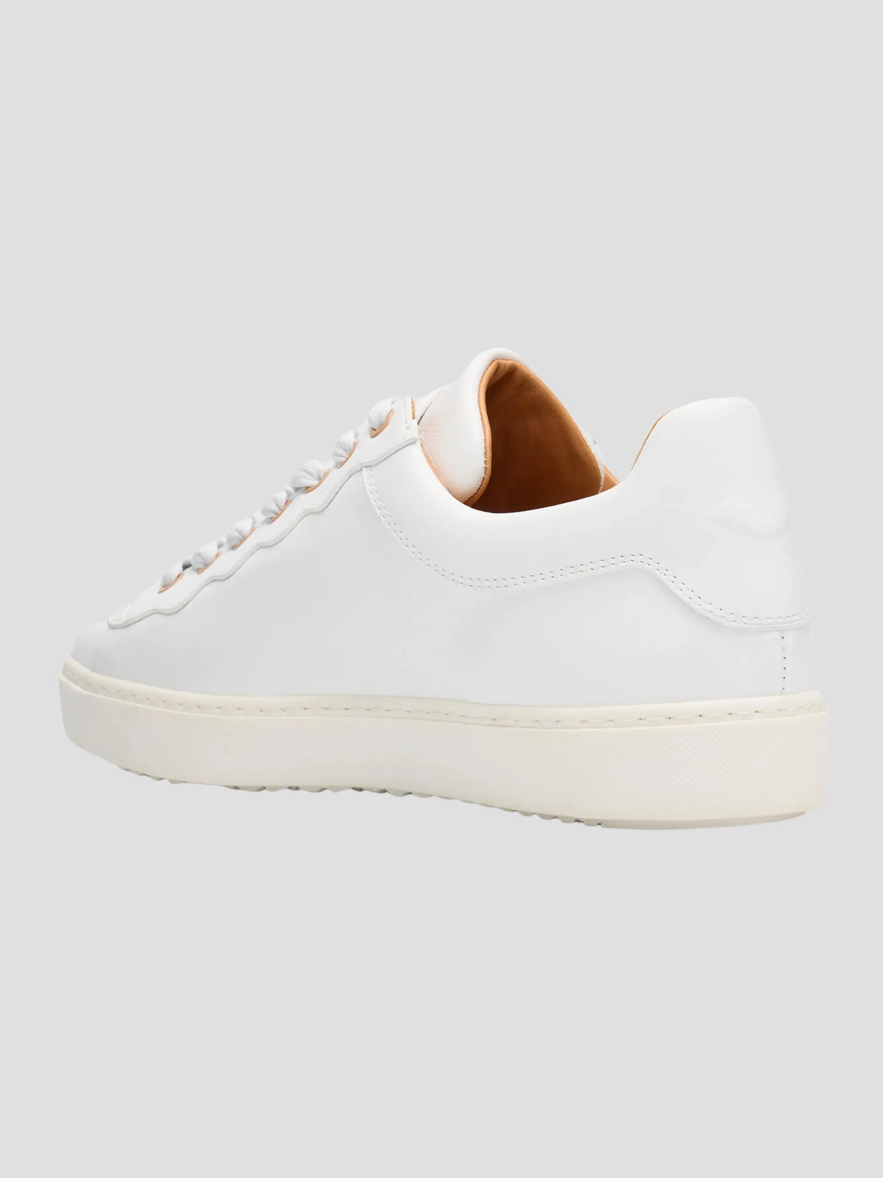 Essie White Sneaker with Logo Laces