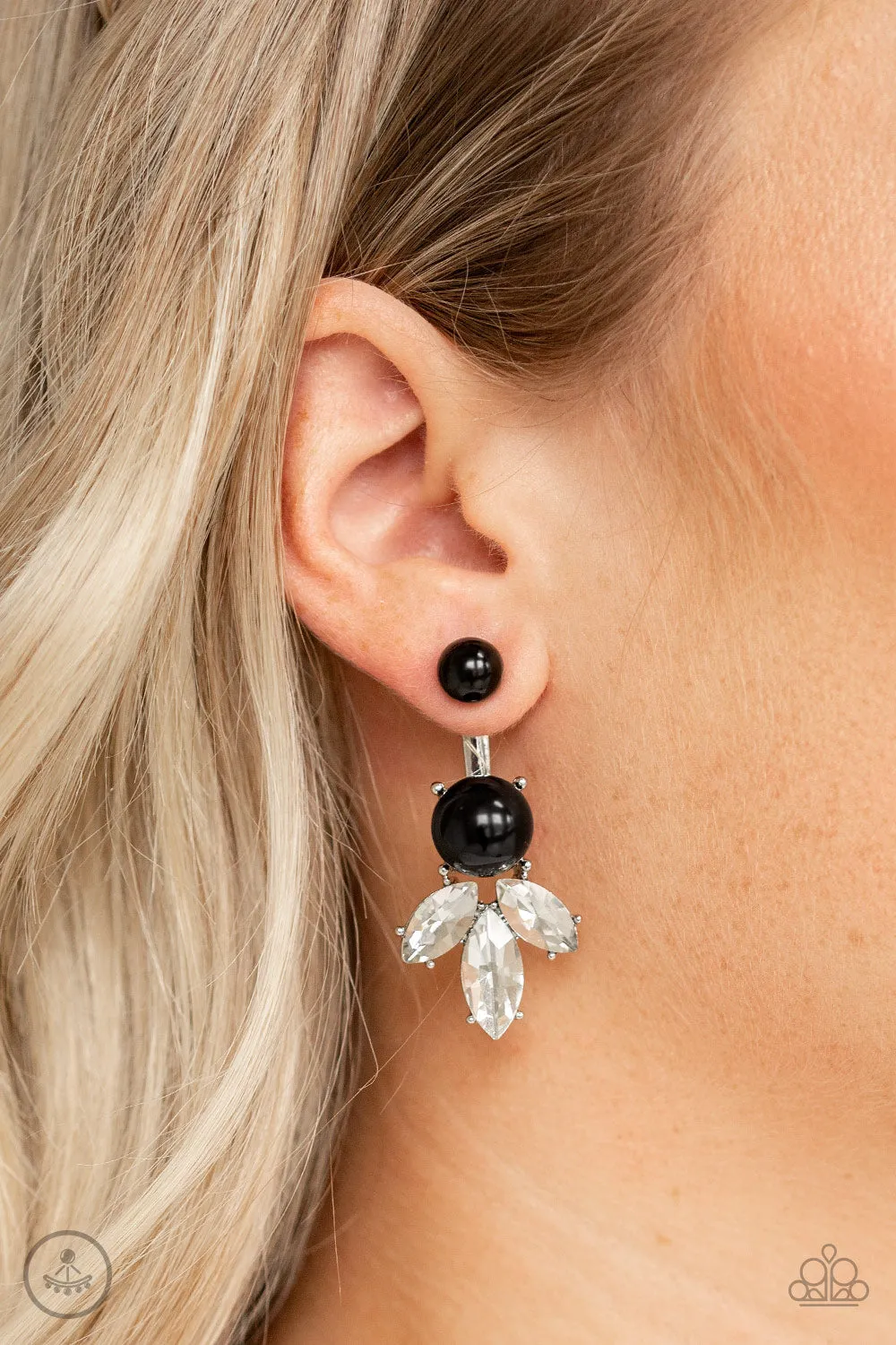 Extra Elite - Black Jacket Earring