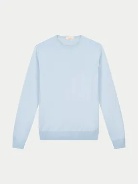 Extrafine Merino Crew Neck Sweater Light Blue