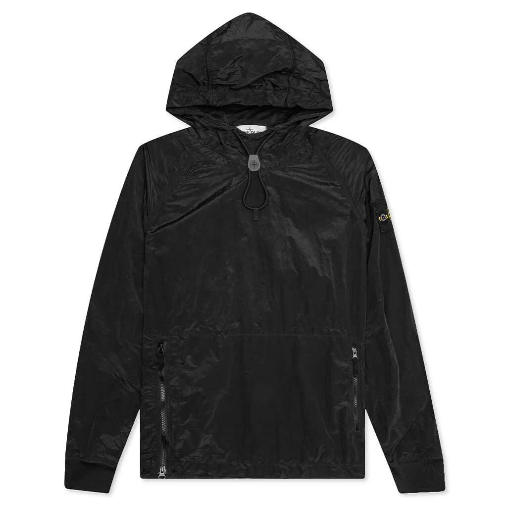 Funnel Neck Lightweight Jacket - Black