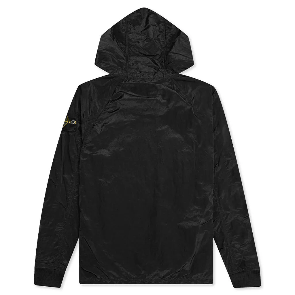 Funnel Neck Lightweight Jacket - Black