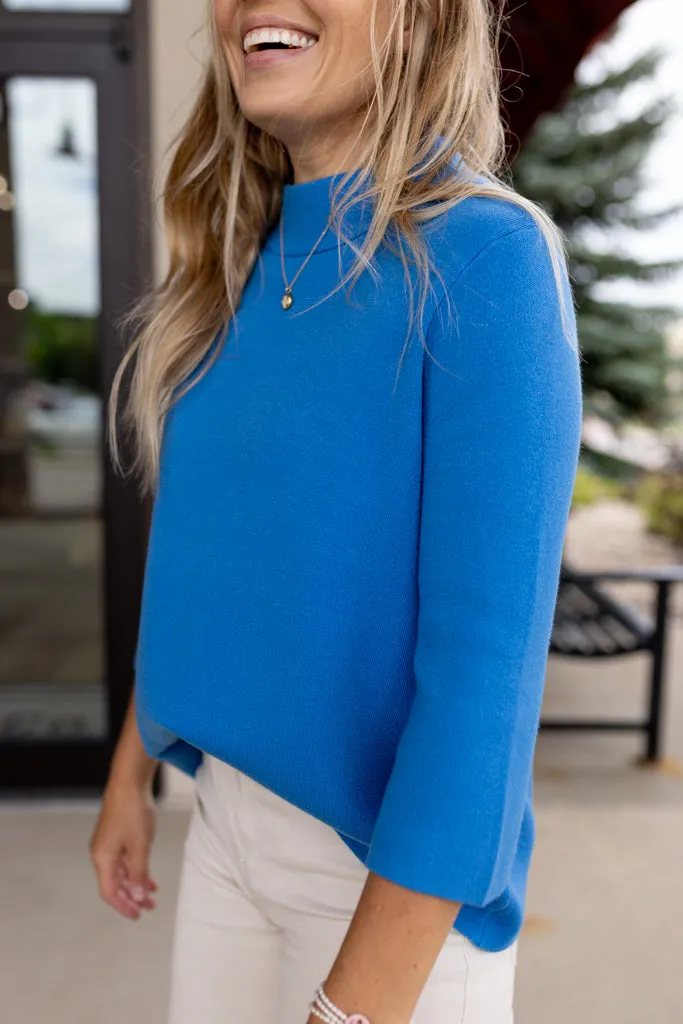 Grace Sweater, French Blue