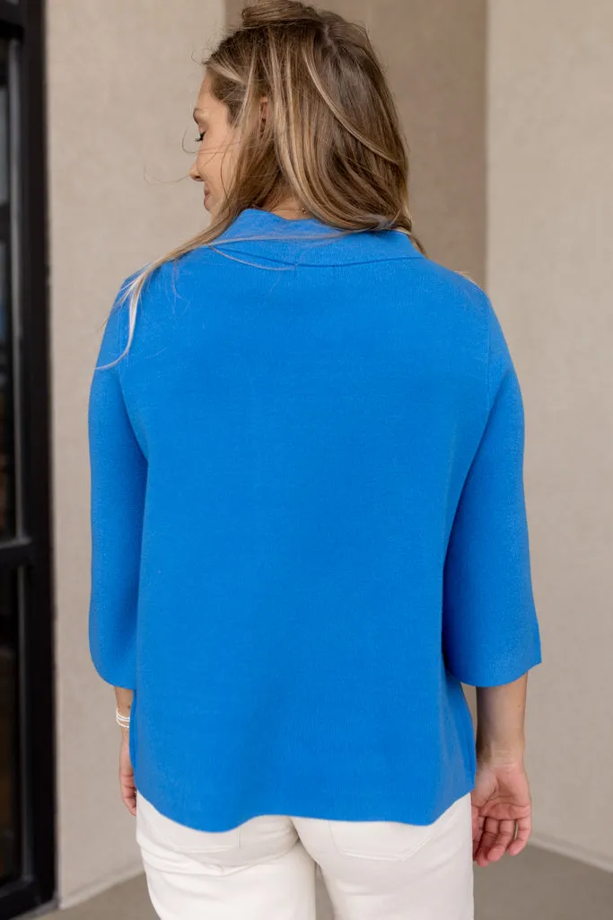 Grace Sweater, French Blue