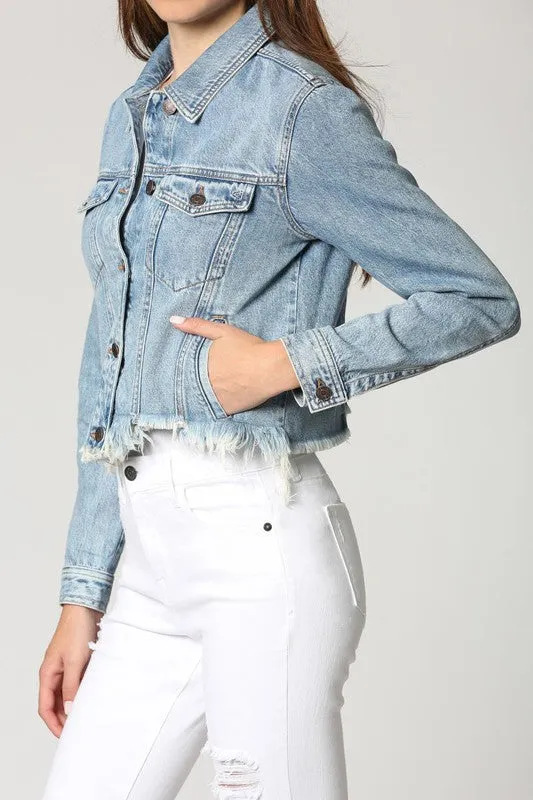 Hidden Classic Cropped Fitted Jacket