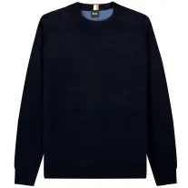 HUGO BOSS Paido Crewneck Sweater Dark Blue