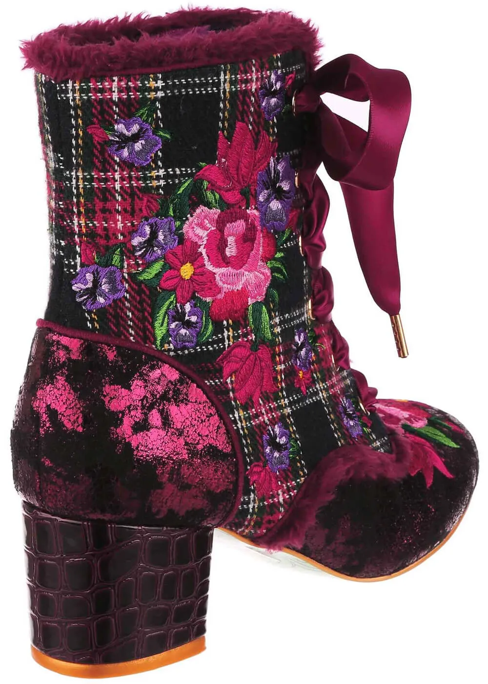 Irregular Choice Toasty Toes Boots Bordeaux