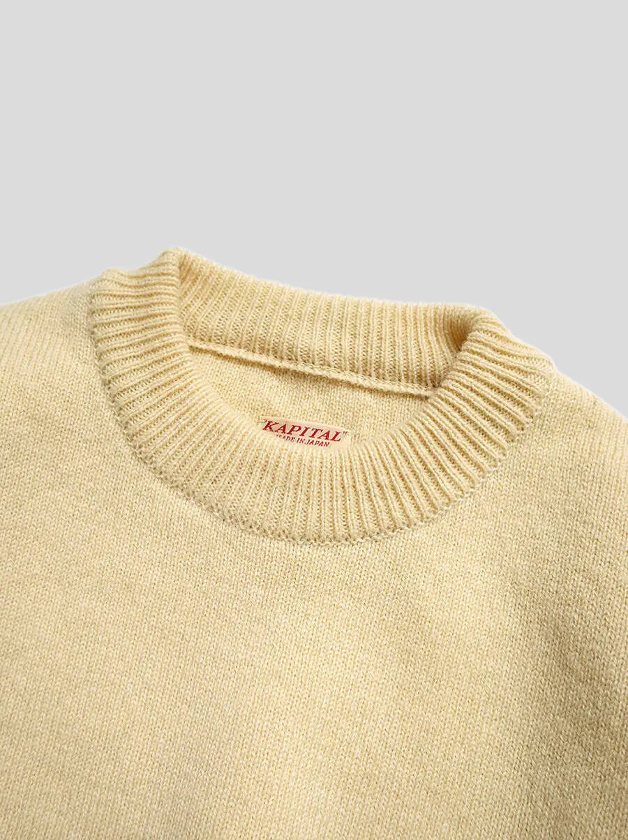 Kapital 7G Wool Windpen BIG Crew Sweater