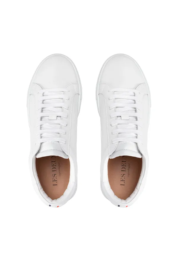 Les Deux Leather Theodor Sneaker White