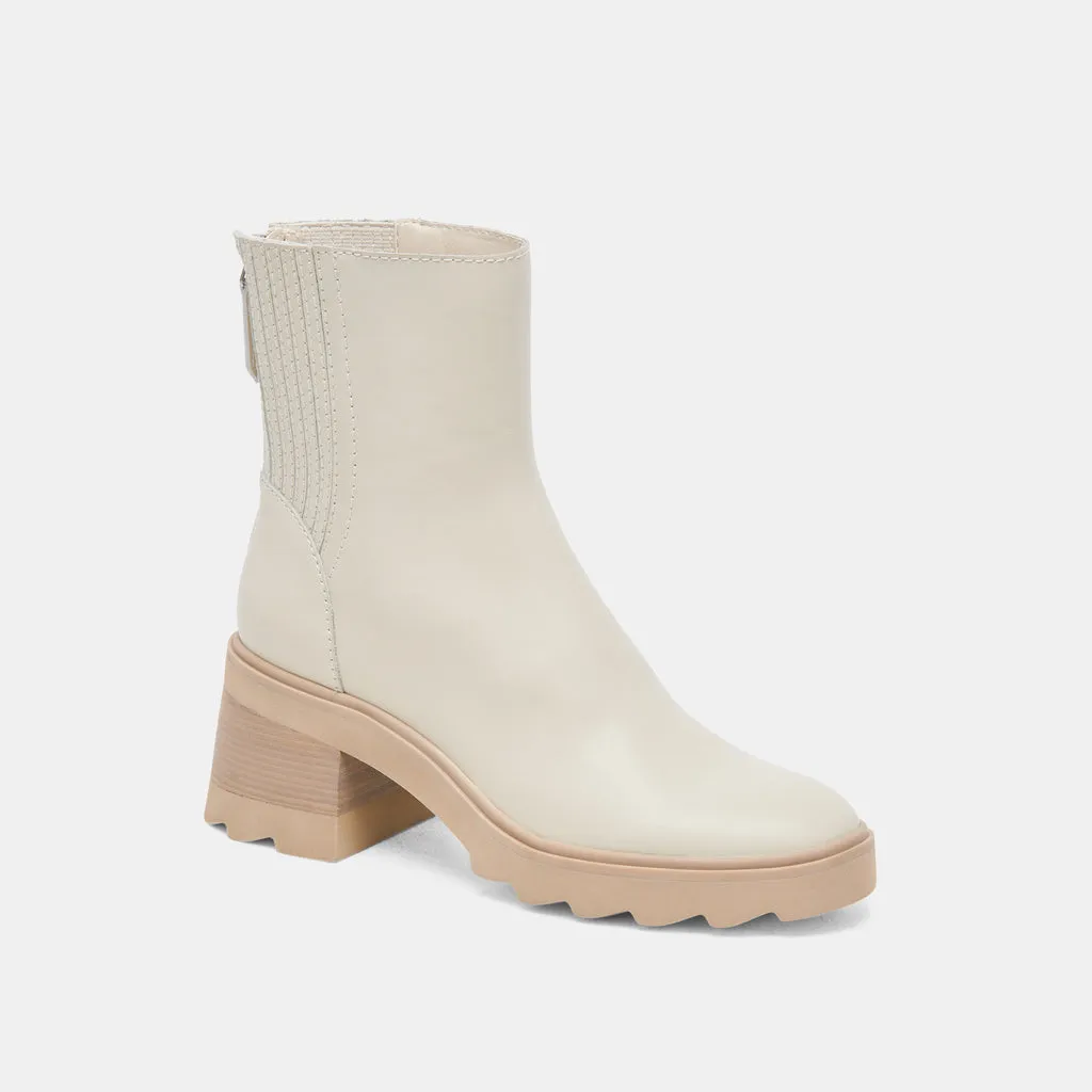 MARTY H2O Wide Boots Ivory Leather | Women's Waterproof Leather Boots– Dolce Vita 6950765789250