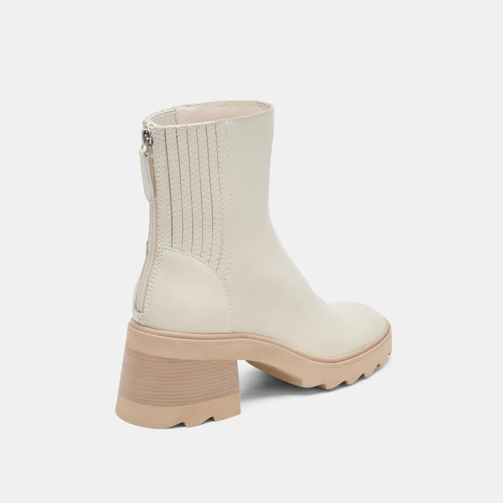 MARTY H2O Wide Boots Ivory Leather | Women's Waterproof Leather Boots– Dolce Vita 6950765789250