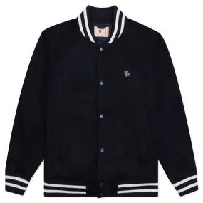 Melting Heart Varsity Jacket - Navy