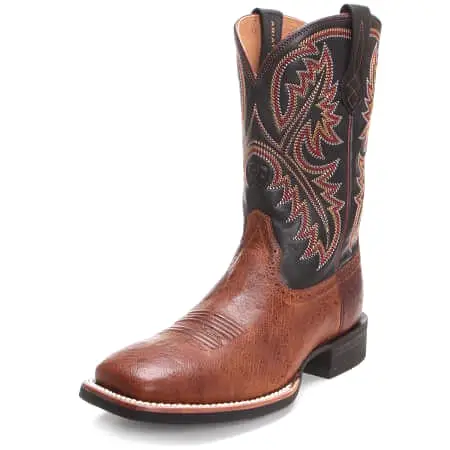 Men's Ariat Quickdraw Horseman Boots in Ostrich Leather