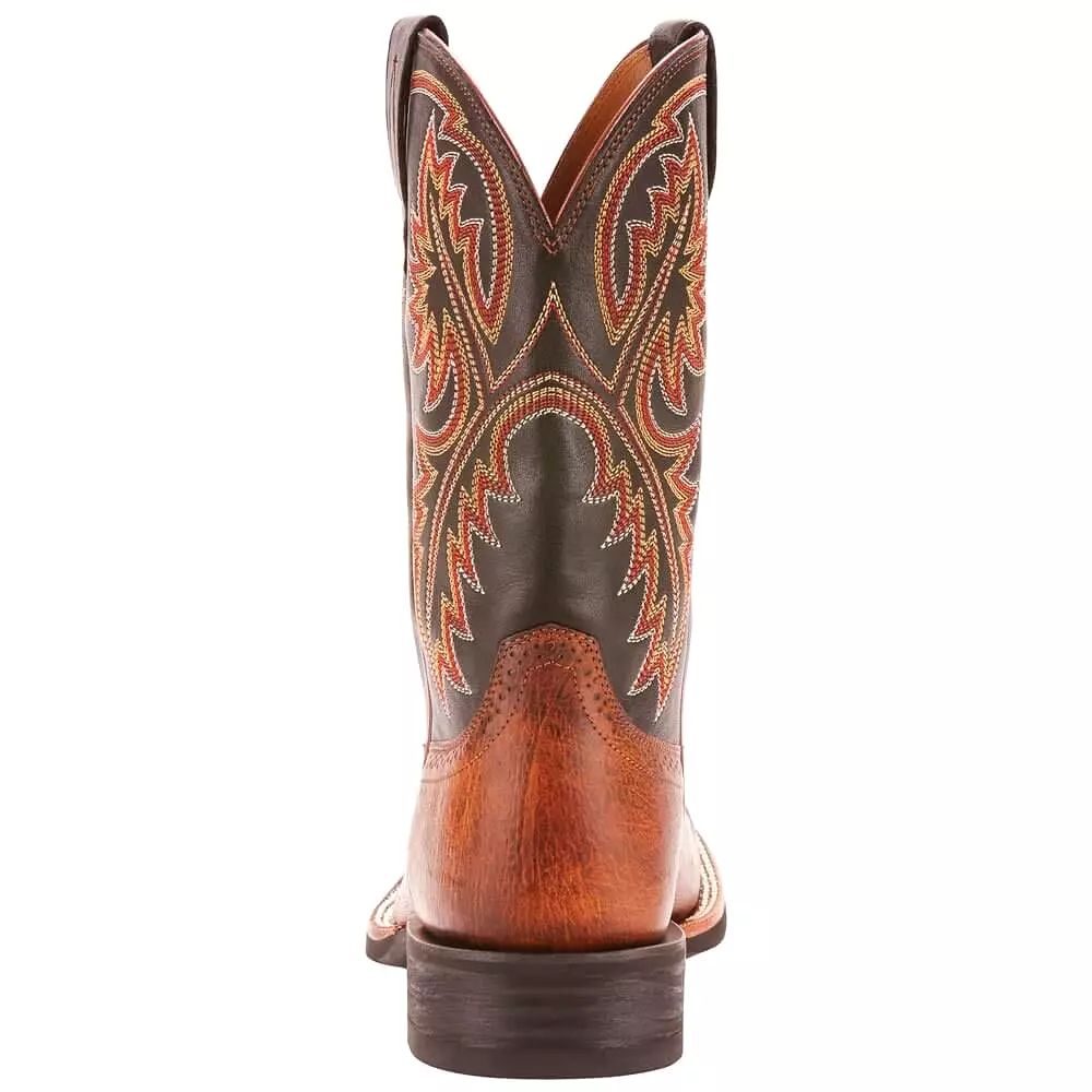 Men's Ariat Quickdraw Horseman Boots in Ostrich Leather