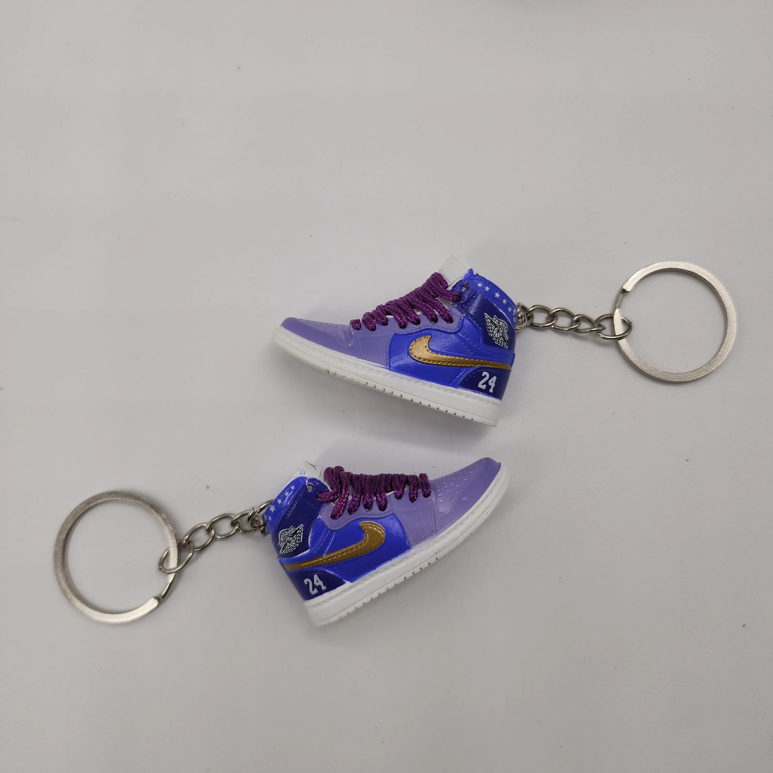 Mini Sneaker Keyring- AJ1 (Purple Mamba)