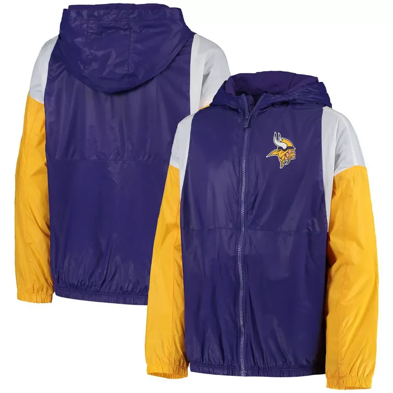 Minnesota Vikings Windbreaker Jacket - William Jacket