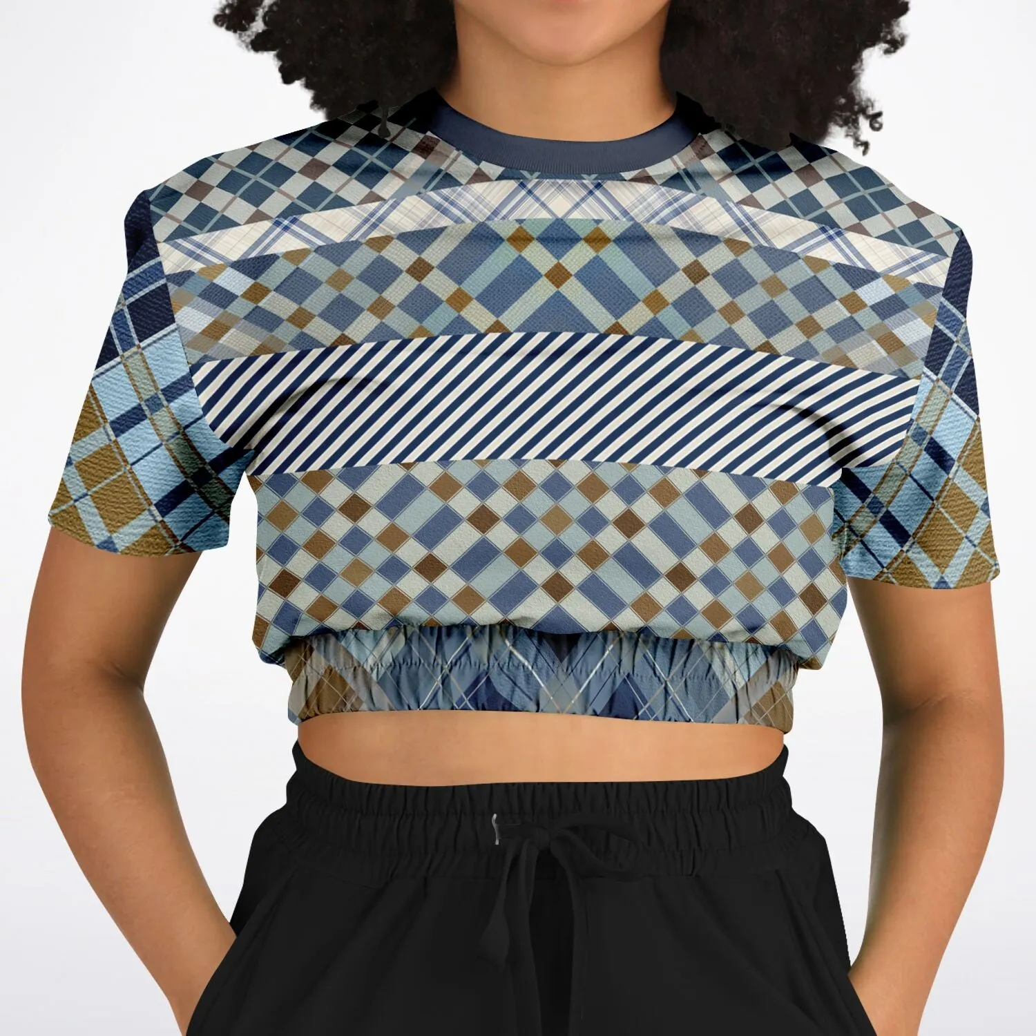 Nassau Short Sleeve Cropped Eco-Poly Sweater