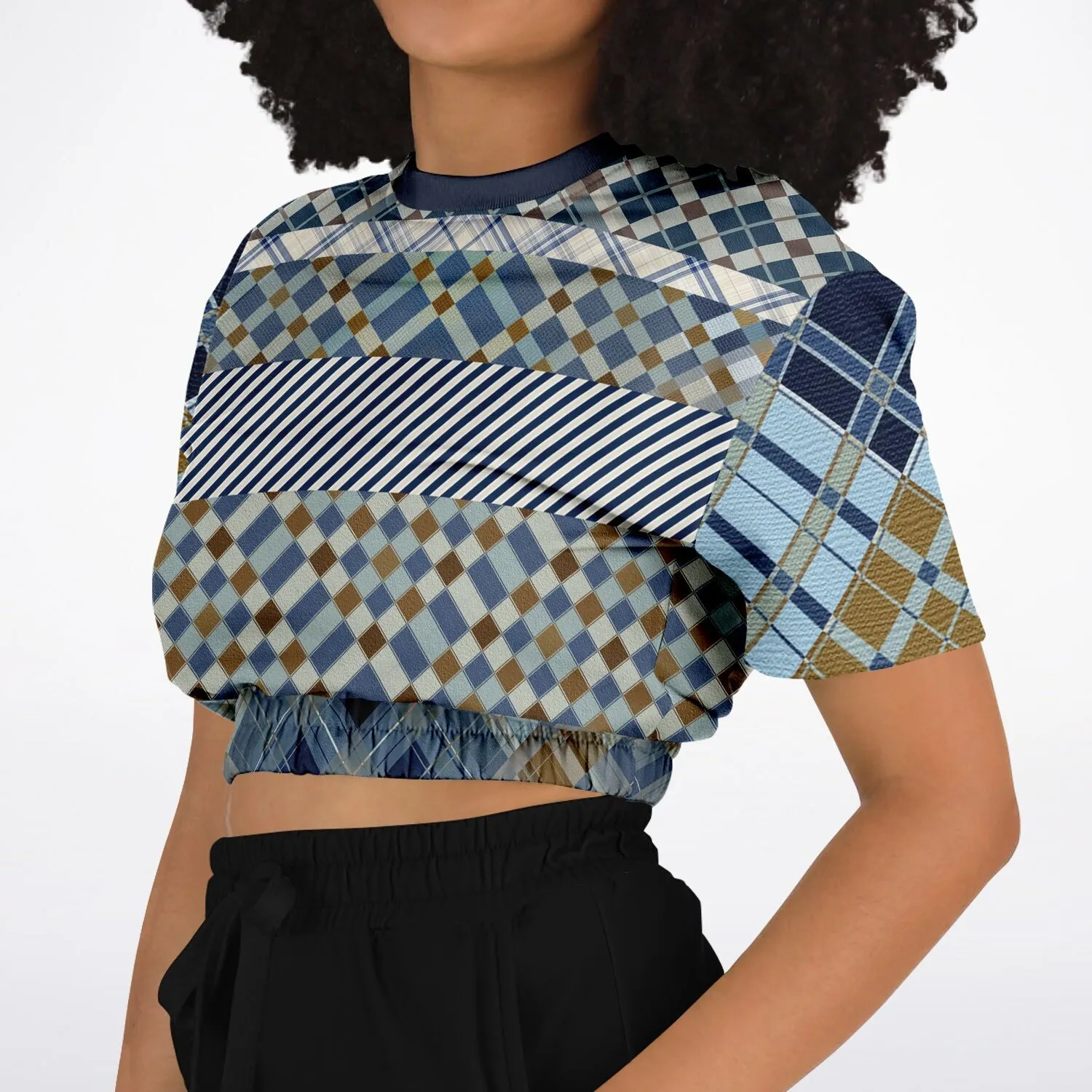 Nassau Short Sleeve Cropped Eco-Poly Sweater