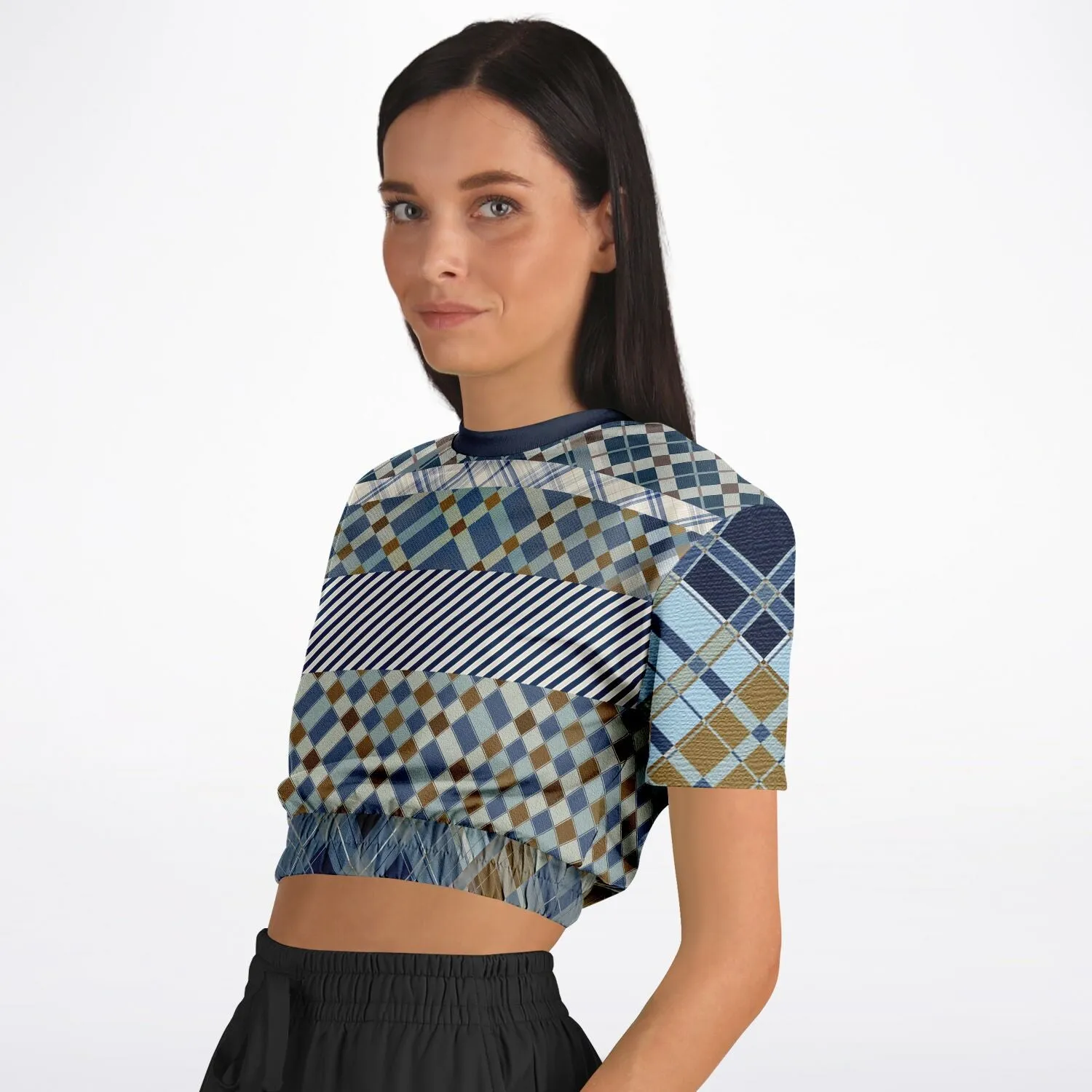 Nassau Short Sleeve Cropped Eco-Poly Sweater