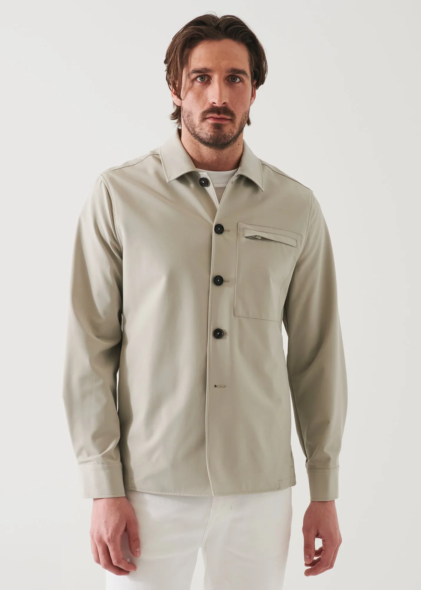 NUCLEO NYLON STRETCH SHIRT JACKET