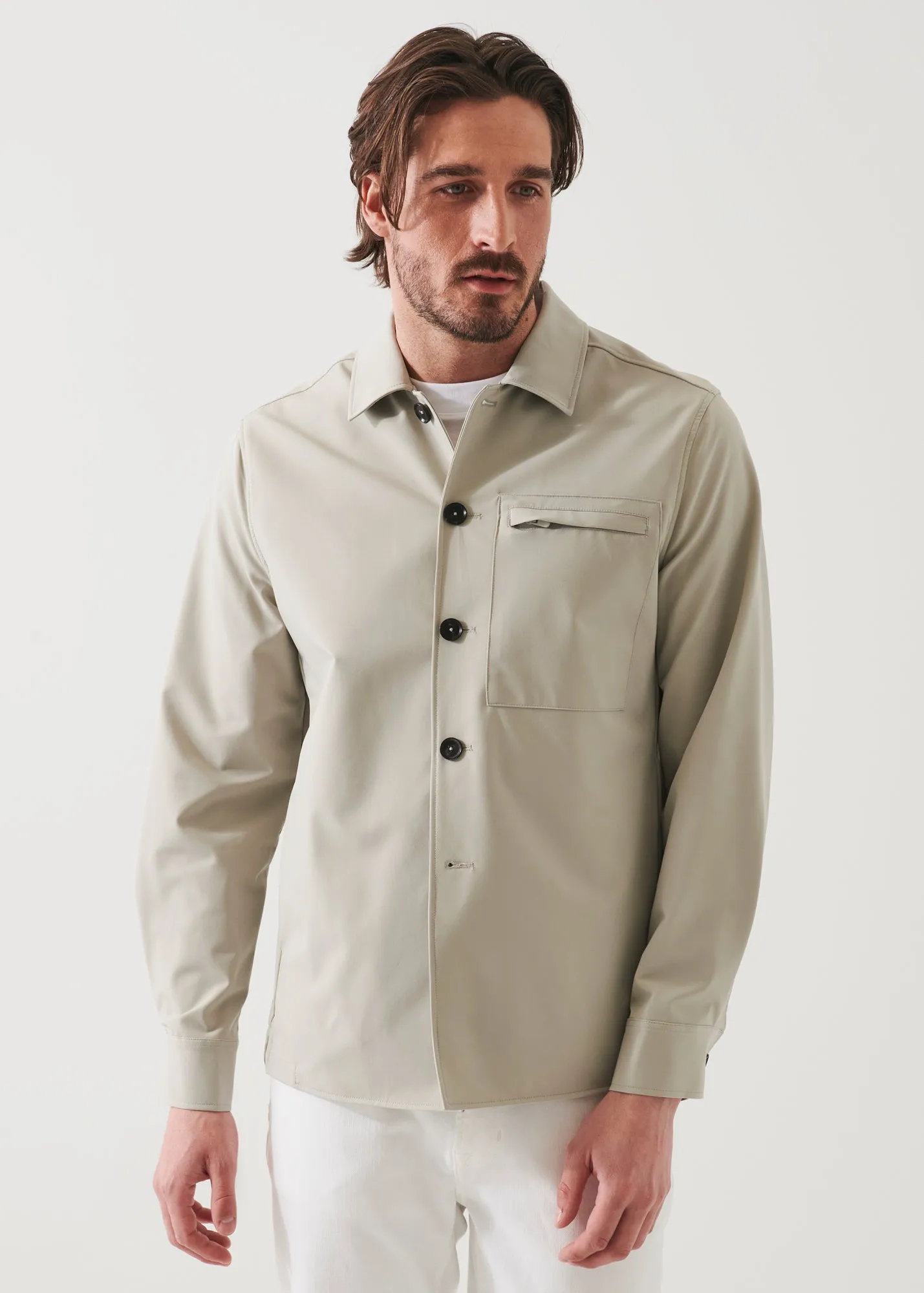 NUCLEO NYLON STRETCH SHIRT JACKET