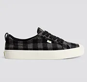 OCA Low Black Plaid Sneaker Men