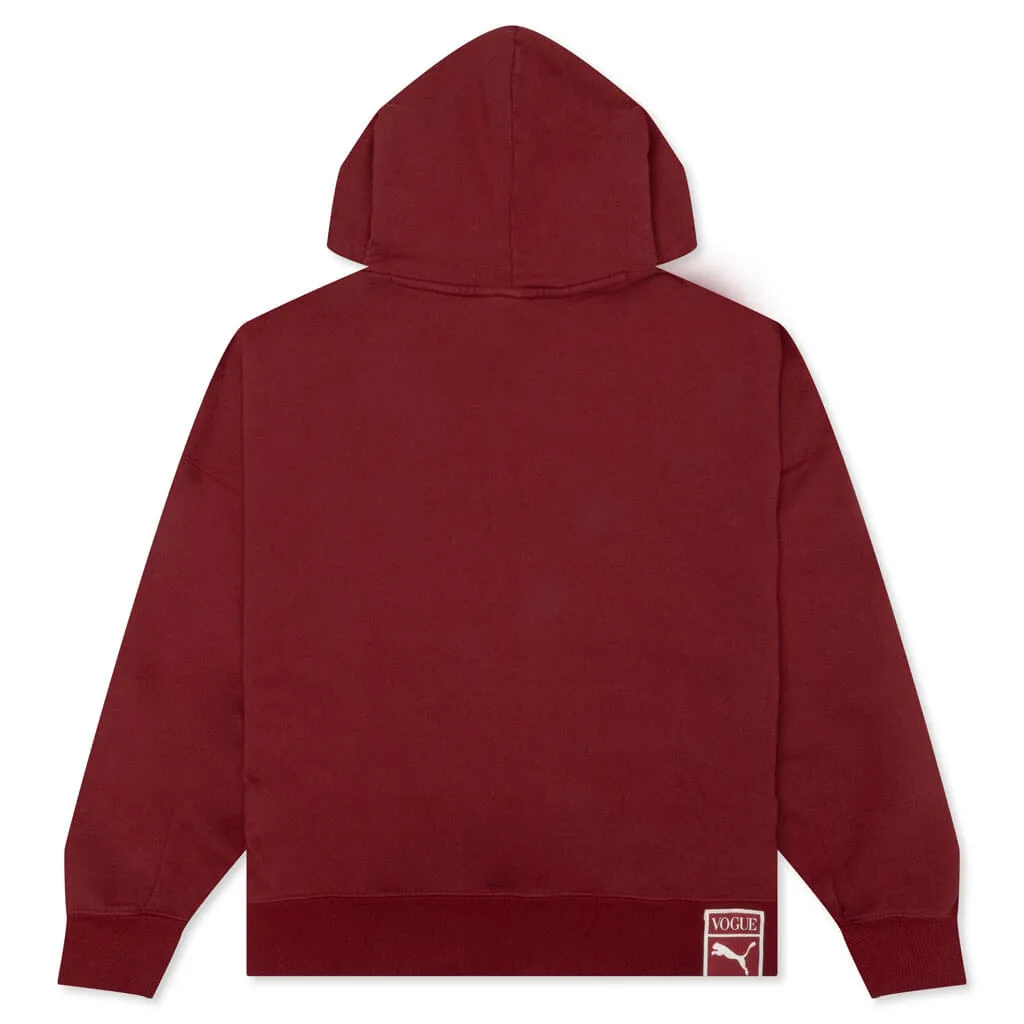 Puma X Vogue Oversized Hoodie Tr-Red